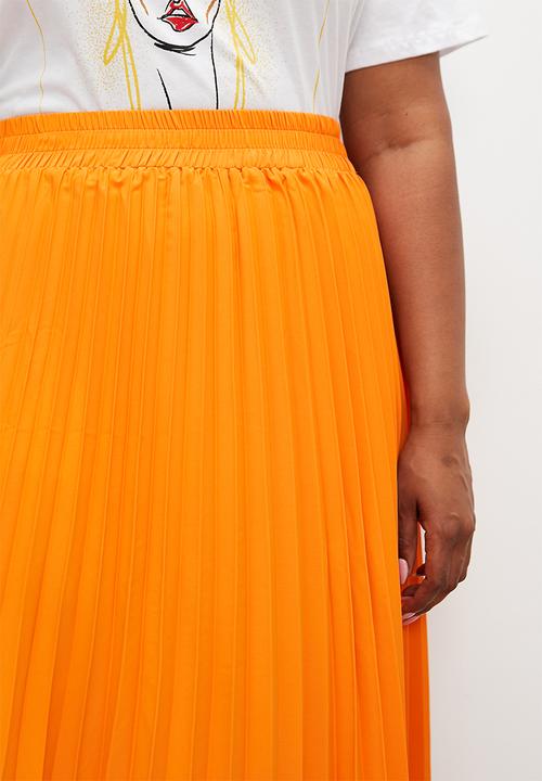 Superbalist - Midaxi pleated skirt - orange