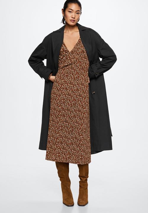 MANGO - Dress linus3 - brown