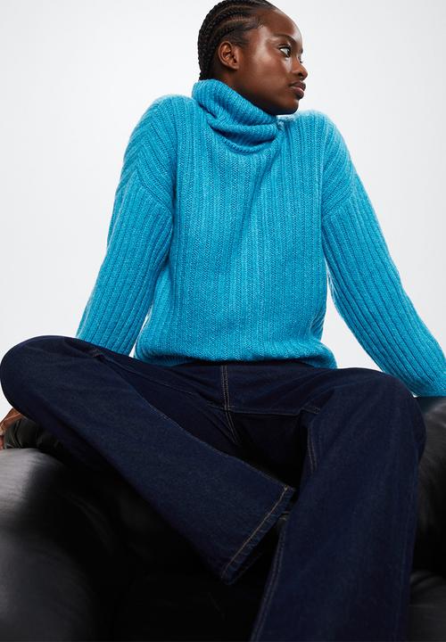 MANGO - Sweater pitufo - medium blue