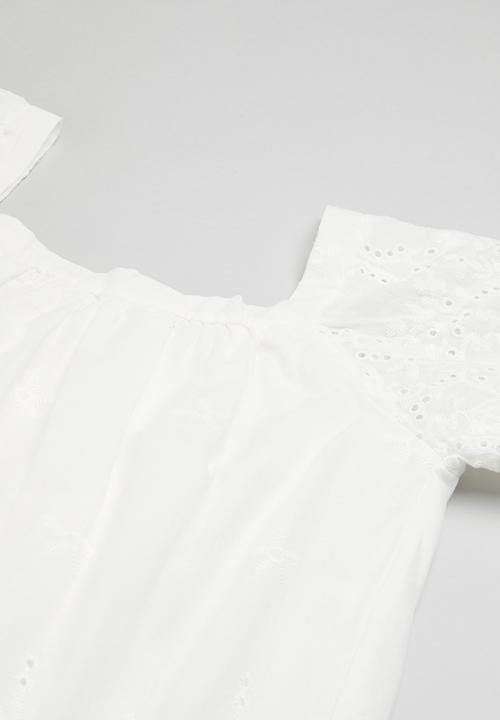 Pop Candy - Top & short set - white & blue