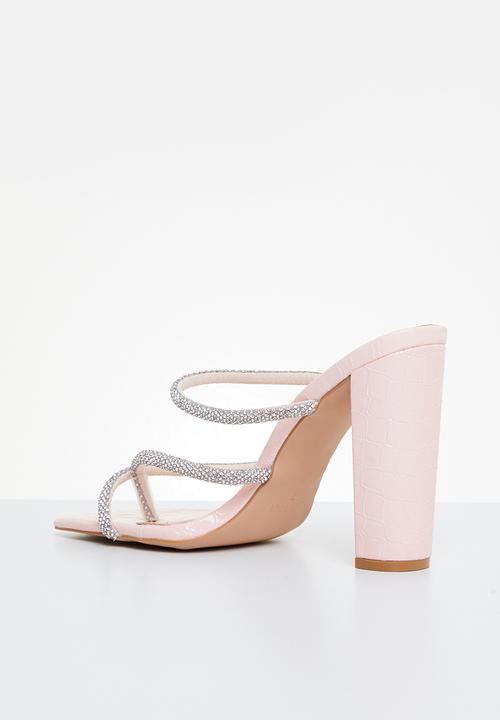 SIMMI London - Heera-7 toe loop block mule - pink