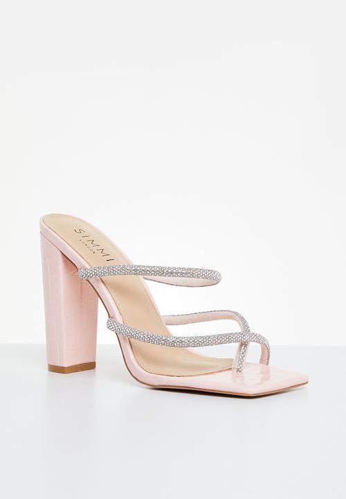SIMMI London - Heera-7 toe loop block mule - pink