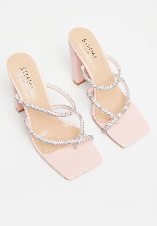 SIMMI London - Heera-7 toe loop block mule - pink