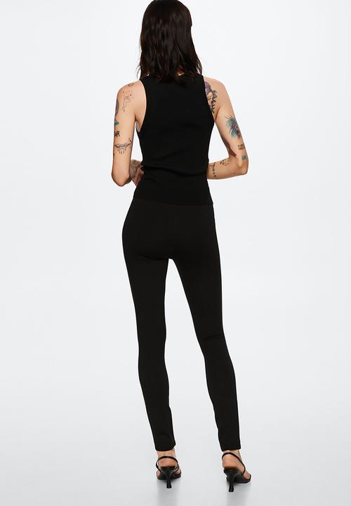 MANGO - Leggings blasa - black