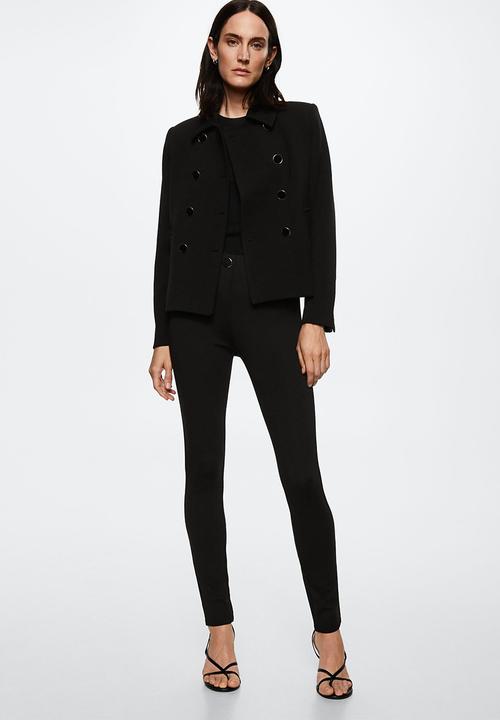 MANGO - Leggings blasa - black
