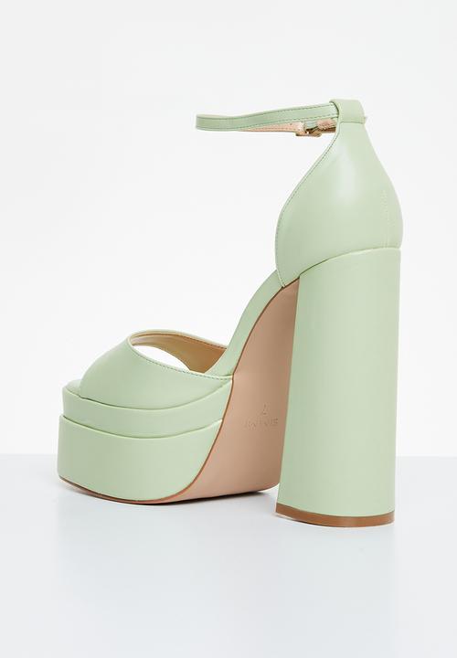 SIMMI London - Robin-4 platform block heel - matcha green