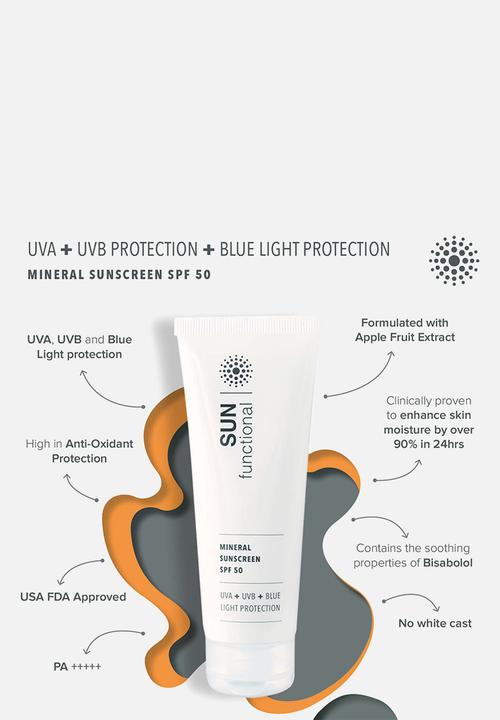 SKIN functional - UVA+ UVB+ Blue Light Protection - Mineral SPF50