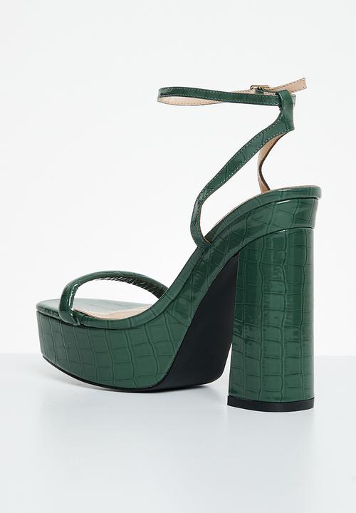 SIMMI London - Sia-2 platform block heel - forest green