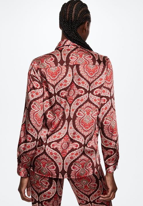 MANGO - Shirt dakota co-ord - red