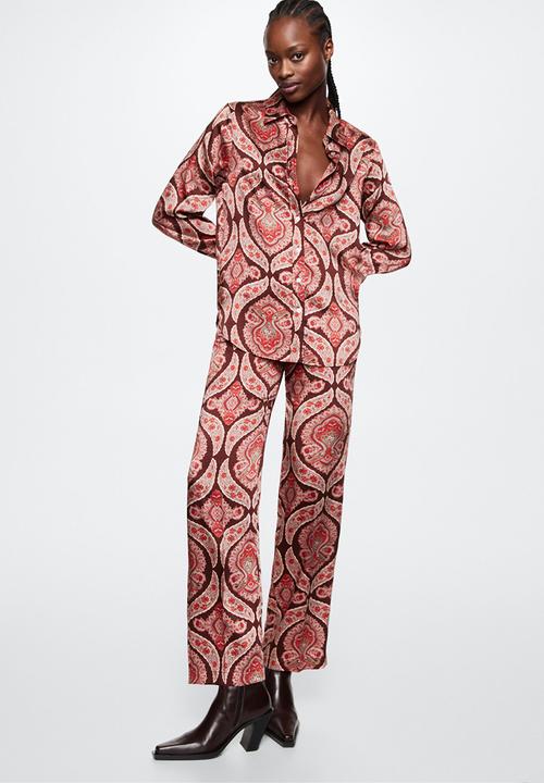 MANGO - Shirt dakota co-ord - red
