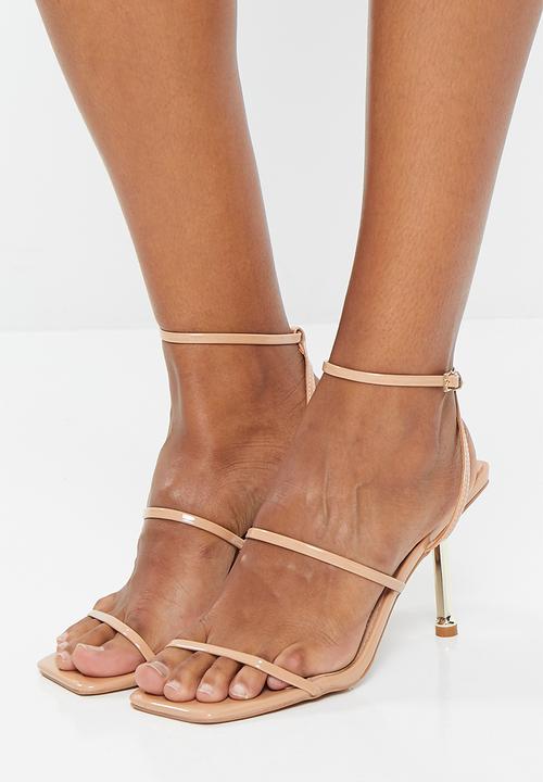 SIMMI London - Jossy-1 strappy stiletto heel - beige patent
