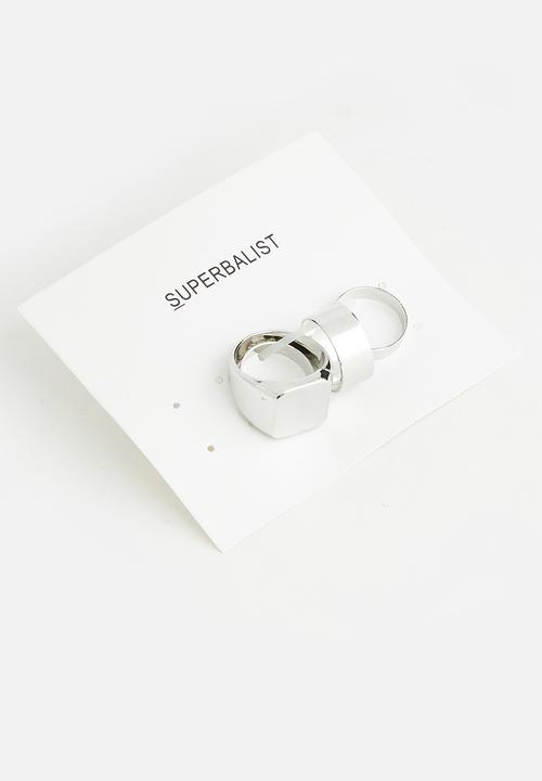 Superbalist - Ori ring set - silver