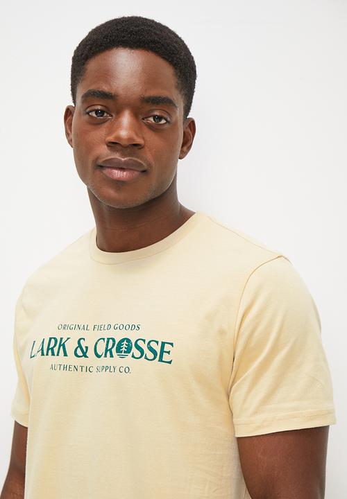 Lark & Crosse - L&c chest logo tee - ecru