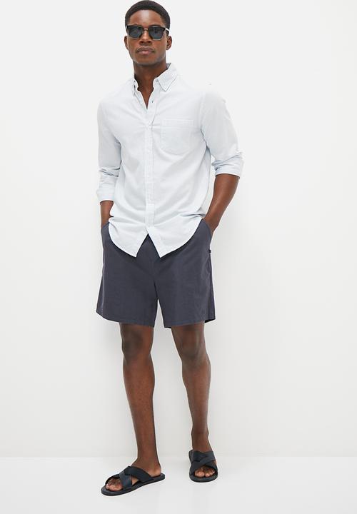 Lark & Crosse - Relaxed fit pull on short - navy