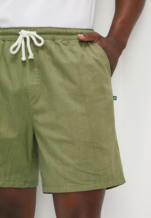 Lark & Crosse - Relaxed fit pull on short - olive