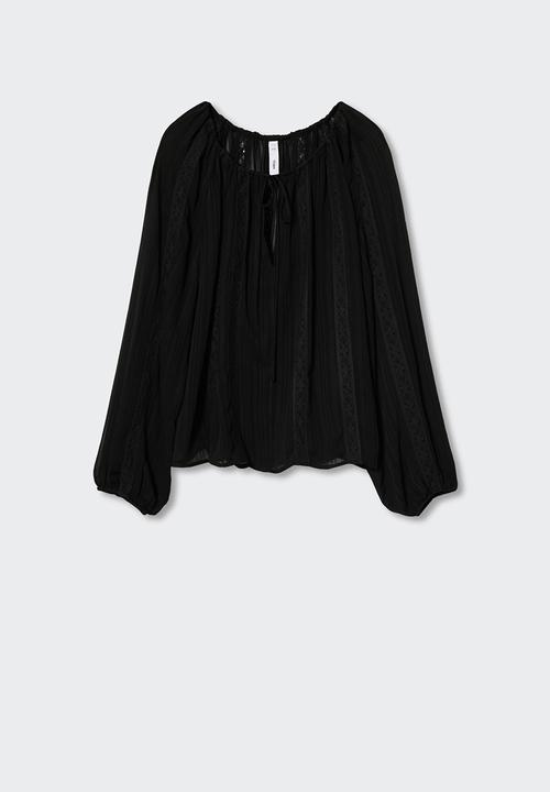 MANGO - Blouse olga - black