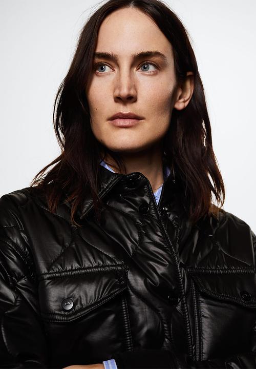 MANGO - Anorak muuu - black