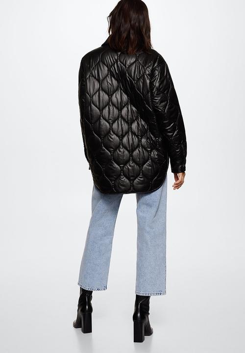 MANGO - Anorak muuu - black
