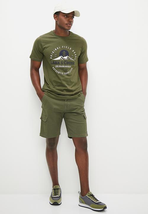 Lark & Crosse - Cargo short - olive