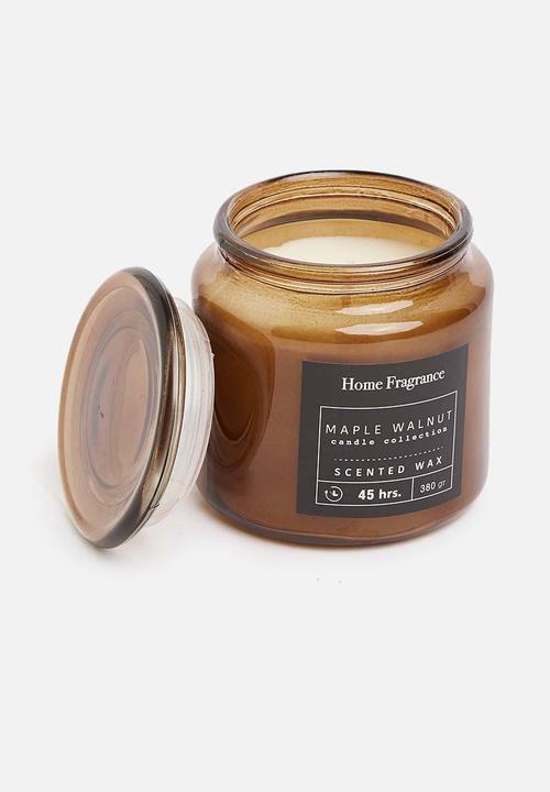 H&S - Scented candle in glass - maple walnut