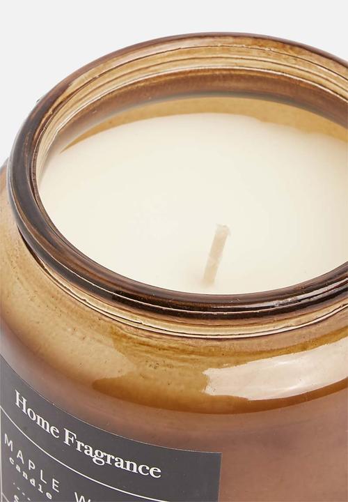H&S - Scented candle in glass - maple walnut