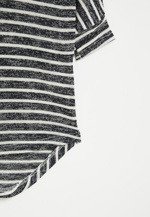 HAILYS - 3/4 v tp lisa - navy stripe