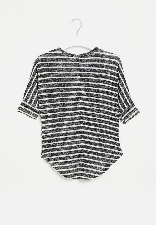 HAILYS - 3/4 v tp lisa - navy stripe