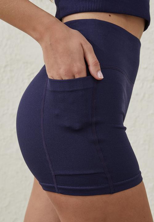 Cotton On - Seamless shortie short  - vintage navy