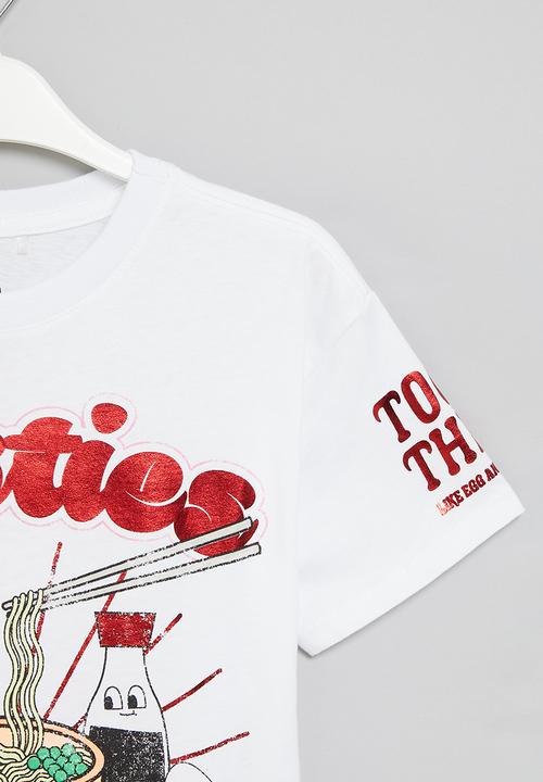 Cotton On - Stevie short sleeve embellished tee - white