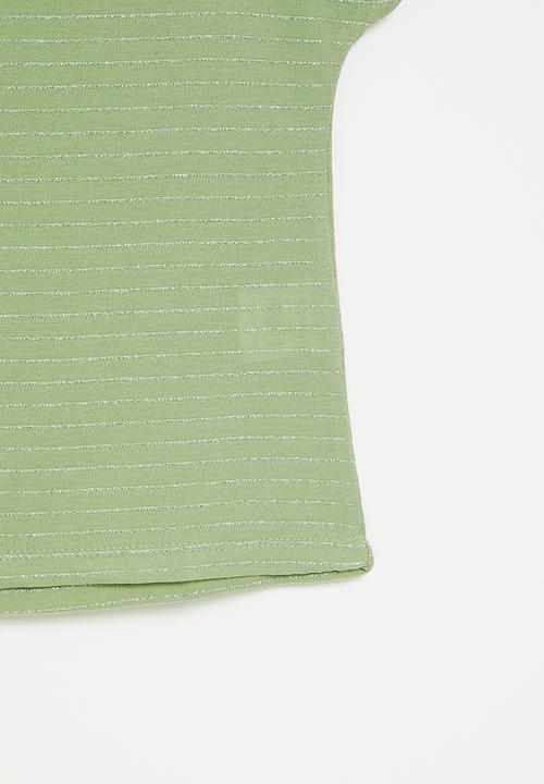 HAILYS - Short sleeve p top leila - soft green
