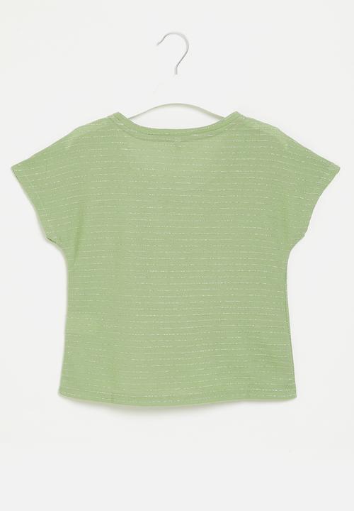 HAILYS - Short sleeve p top leila - soft green