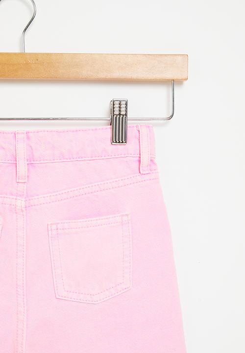 Cotton On - Sunny denim short - bubblegum/fluro