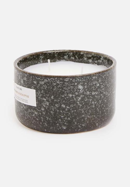 H&S - Scented candle in pot - charcoal