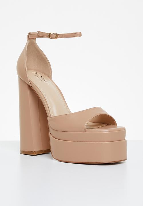 SIMMI London - Robin-4 platform block heel - neutral