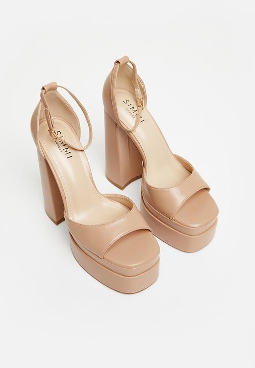 SIMMI London - Robin-4 platform block heel - neutral