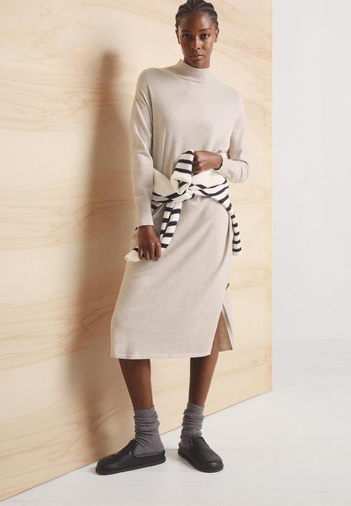 MANGO - Dress vieira - light pastel grey