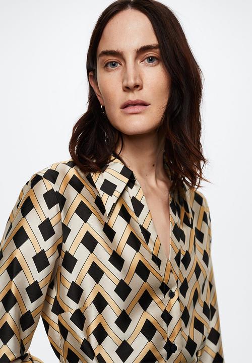 MANGO - Dress nieves - yellow
