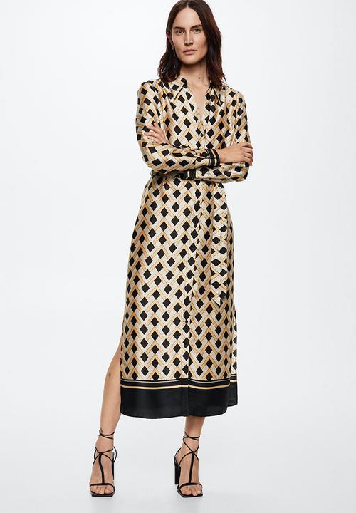 MANGO - Dress nieves - yellow