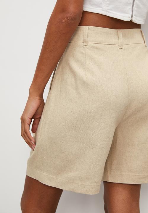 Superbalist - Linen walk shorts - dark natural