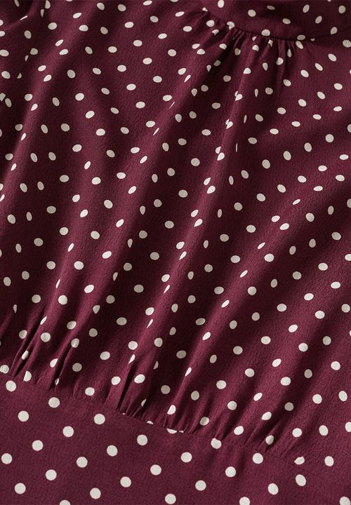 MANGO - Plus dress inka - dark red