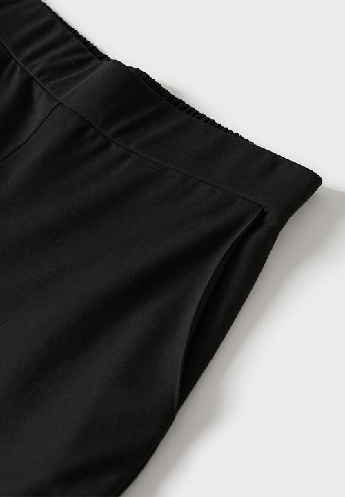 MANGO - Trousers natali - black