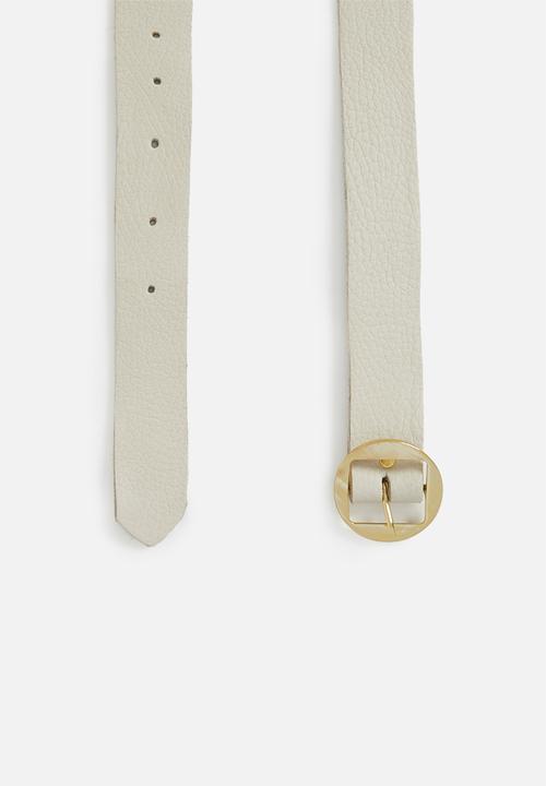 Superbalist - Rosa leather belt - cream