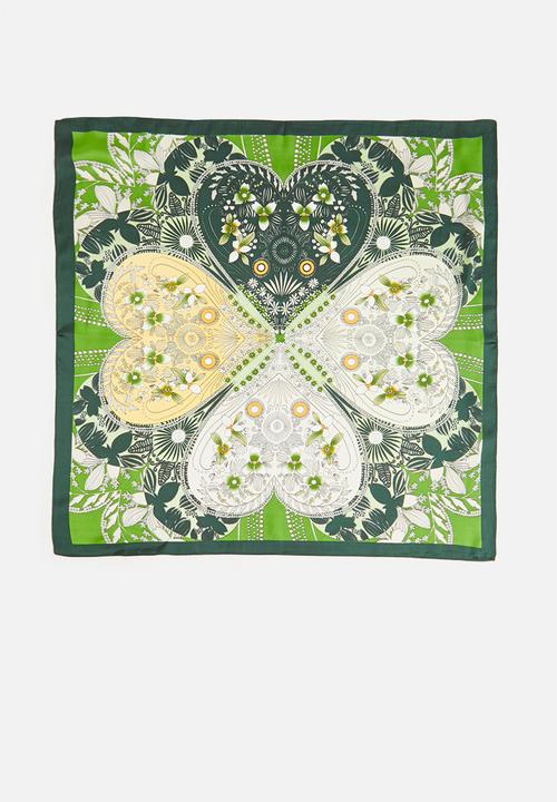 Superbalist - Floral print neckerchief - green
