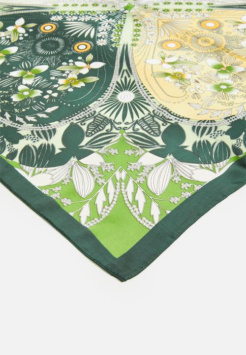Superbalist - Floral print neckerchief - green