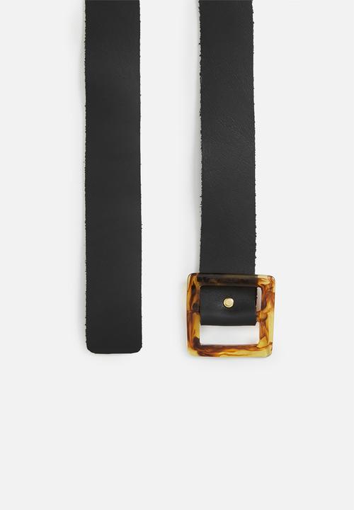 Superbalist - Amy leather belt - black