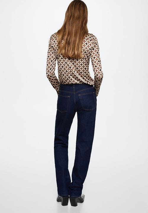 MANGO - Shirt celi - brown