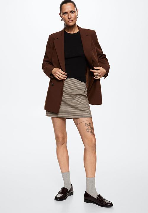 MANGO - Skirt charlott - brown