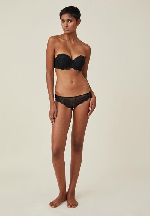 Cotton On - Nala lace bikini brief - black