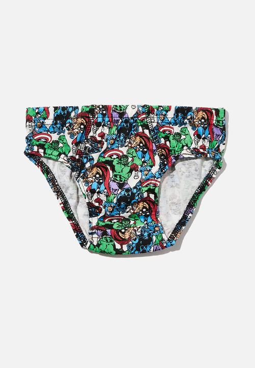 Cotton On - Boys 3 pack underwear licensed - lcn mar avengers squad/multi