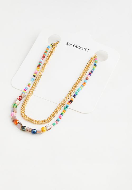 Superbalist - Rosario layered necklace - multi